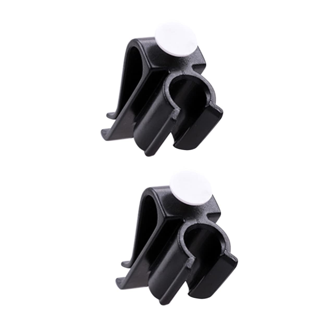 Support de Putter Noir en PP, Lot de 2 Clips pour Golf, Pince de Club Sécurisée, Se Fixe Facilement Paquet, Accessoire de Golf Pratique