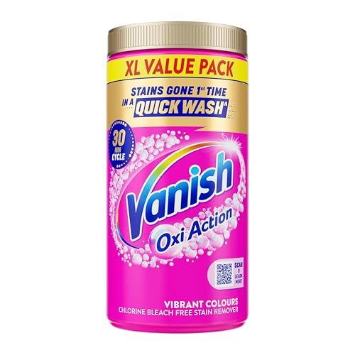 Vanish Gold Oxi Action Chlorine Bleach Free Stain Remover Powder, For Colours, 1.9 kg