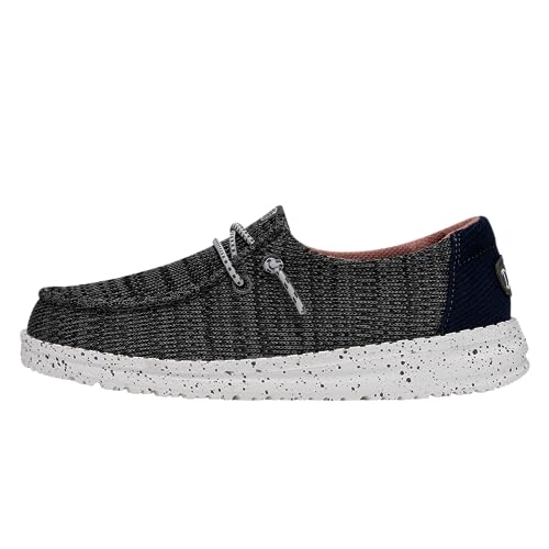 Image of HEYDUDE Wendy Sport Mesh Loafers for Kids Girls - Textile Upper - Two-Eyelet Lace Closure - Slip-on Style