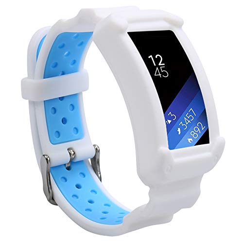 Wonlex, FIT2 SM-R360 accesorios correa, cubierta protectora de silicona reforzada, funda protectora de correa para reloj inteligente de entrenamiento Samsung Gear Fit 2.