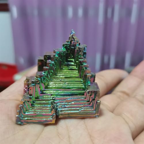 Cristal de bismuth décoratif, le cadeau idéal pour amateurs de minéraux