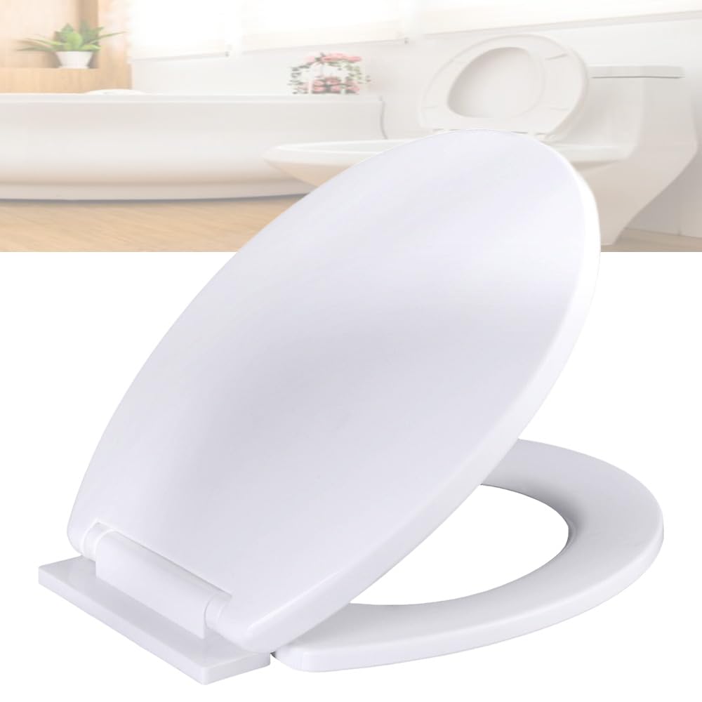 MLD Soft Close & Noise Proof Toilet Seat Cover | Hydraulic | Oval Shape With Rounded Edges European Polypropylene HOVL4049 (Color-White,Plastic) (B0CGDPYMR1) Amazon Price History, Amazon Price Tracker