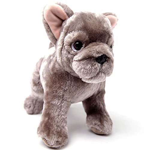 Lifelike French Bulldog Stuffed Animal Dog, 10 Inches Eco-Friendl...