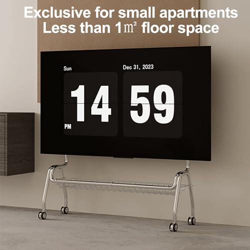 Soporte móvil para TV de 50 a 60 pulgadas con ruedas miniatura 4