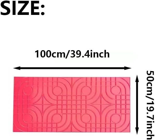 Durable Polyurethane Texture Pad, Single-Layer Concrete Cement Imprint Texture Seal Pad Mold, Decorative Stone Brick Pattern Concrete Mold(E)