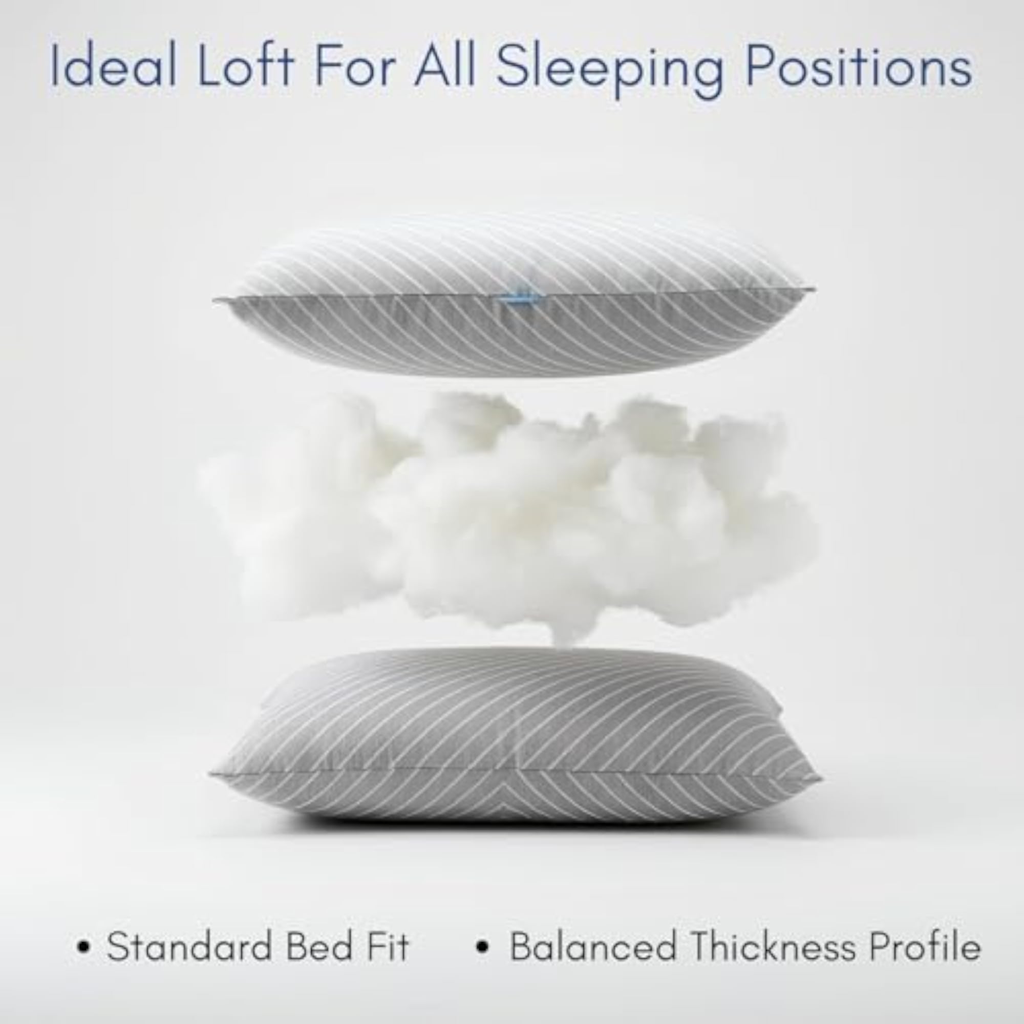 Hollow Fiber Sleeping Pillow, Soft & Fluffy Comfort