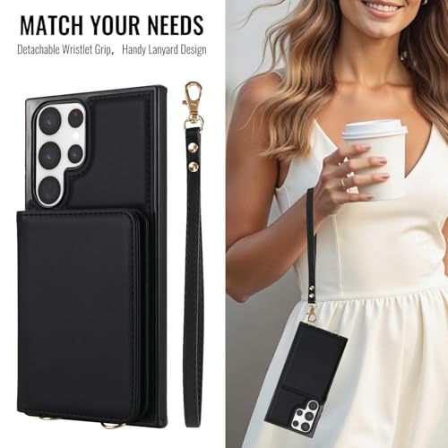 Coque Samsung S22 Ultra étui portefeuille cuir protection écran RFID - 3