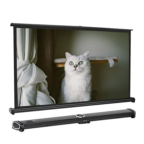 Pantalla de proyección de mesa portátil de 40" HD con ángulo de 120° blanca mate 2