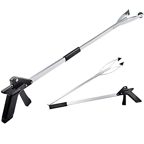 Futureup 32" Suction Cup Foldable Reacher Grabber Tool, Long Duty Mobility Grip Aid