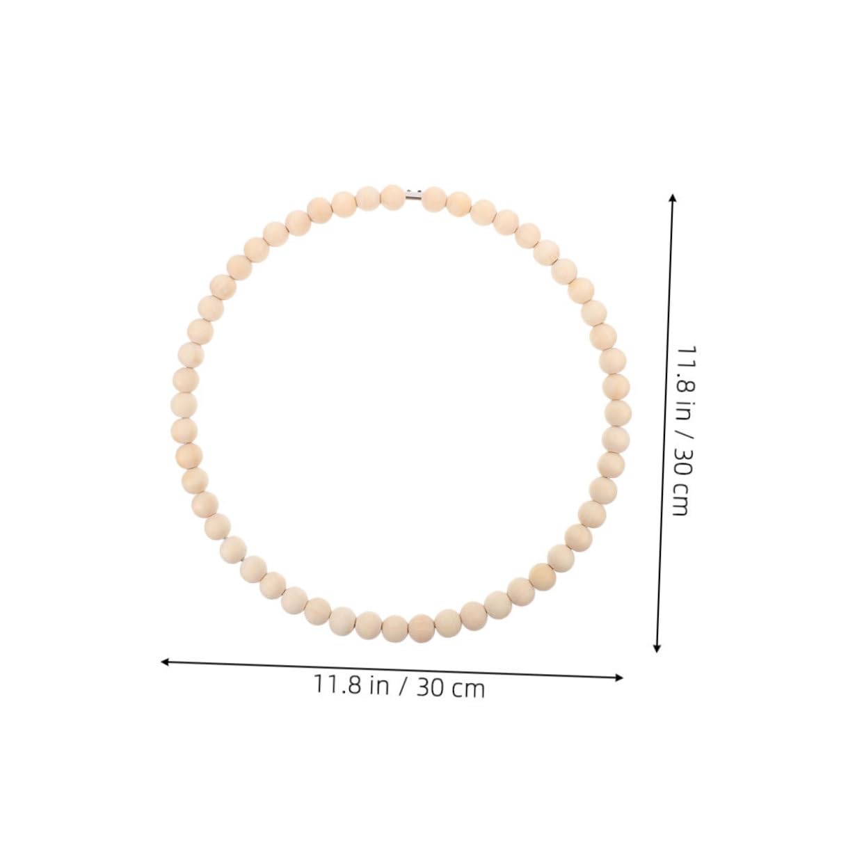 VICASKY 2pcs DIY Bead Wreath with Stainless Steel Hoop Modern Dream Catcher Frames for Festive Home Decoration for Boho Bedrooms and Farmhouse Entryways