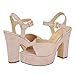 Guess Women's Saylin Heeled Sandal, Light Pink 680, 5