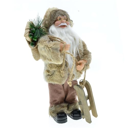 Figurine de Noël debout du Père Noël pour décoration de table - 7