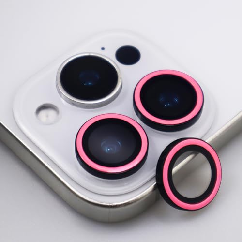 Protecteur objectif rose iPhone 15 Pro style nocturne pour vos soirées