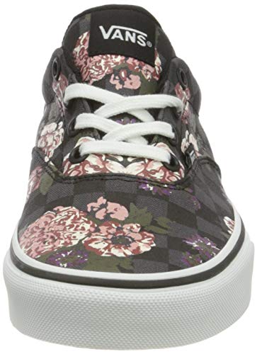 Vans Vans Women's Doheny Sneaker, Flowers Checks Black, 2.5 UK