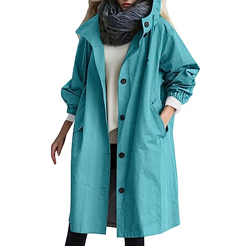 Asija Regenjacke Damen Wasserdicht Outdoorjacke Atmungsaktiv Herbst...
