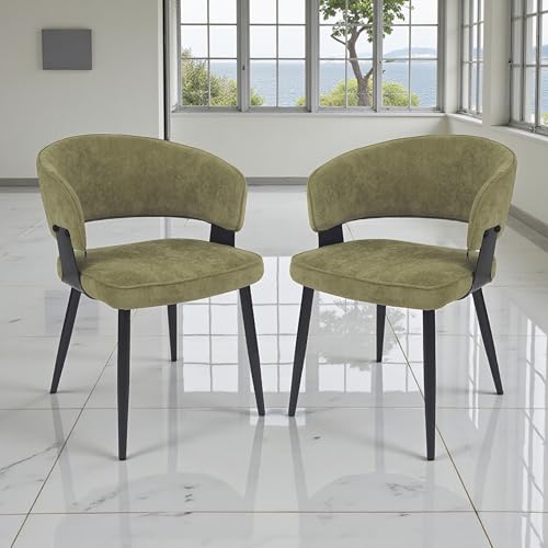Image of The Attic Estella Urban 6 Seater Dining Set,Green,Titanium & Cream,160Cms