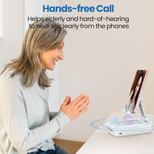 Image of JTEMAN Cell Phone Stand with Bluetooth Speaker,Gifts for Men Tech Gadgets