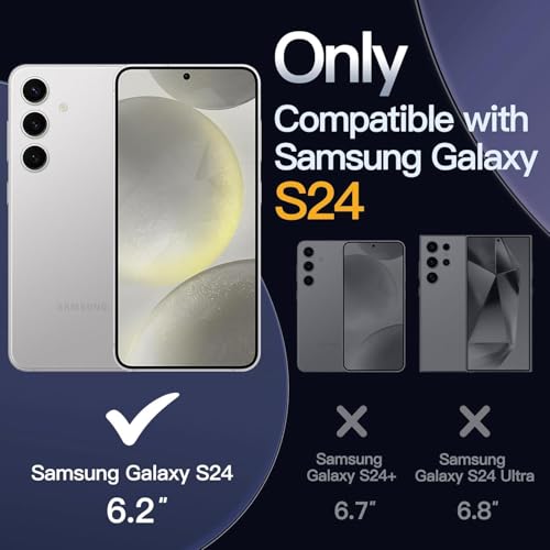 Image of AIBEX Protective Magnetic Case for Samsung Galaxy S24 / S25 5G | Slim Protective Back Cover with Camera Lens Protection, Strong Magnetic Support & Anti-Slip Grip|Military Grade Drop Protection- Black