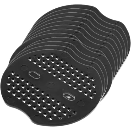 PACKOVE 40 Grapas de Fijación para Malla Antihierbas de Jardín, Almohadillas de Junta U de Plástico Negro 6.8x6.5 Cm, 40 Unidades para Césped, Patio y Control de Malezas
