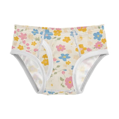 KLL Ditsy Floral Toddler Boy Pure Cotton Nighttime Underwear Breathable Children Panties