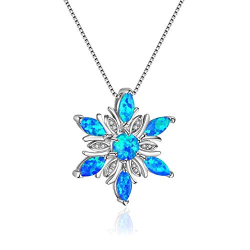 Collier opale 925 pendentif anti-ternissement pour peaux sensibles bijou femme