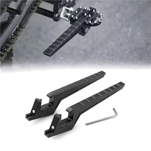 Repose pieds élargis moto CRF150R avec grip antidérapant cross