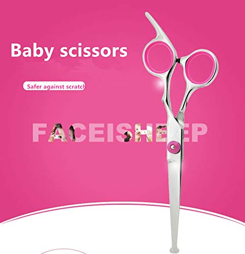 image for Freelander 6.0 inch Professional Barber Round Safety Scissors Set - Ki