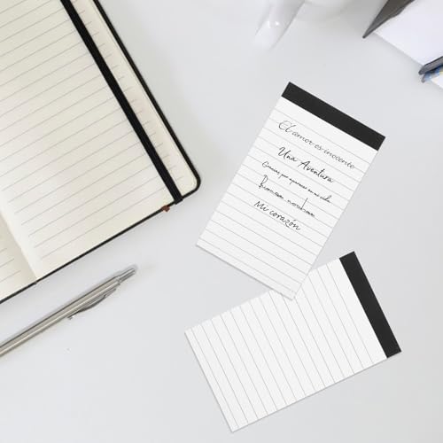 Papier à lettres détachable A7 ligné pour prise de notes et petit bloc-notes - 7