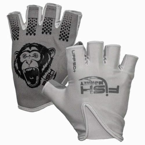 Fish Monkey Stubby Guide Glove - Light Grey M