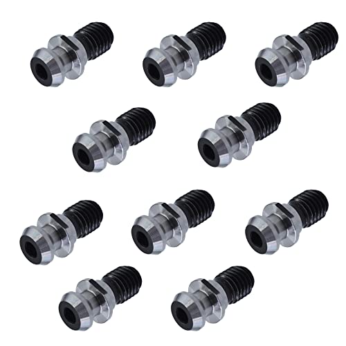 kimllier 10Pcs Hollow Pull Stud Retention Knob CAT40 45 Degree 0.74 Inch Fit for CNC Machining Machines