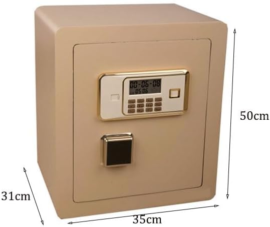 Household Hotel Office Document Safe | Safe Deposit Box Coin Operated Cabinet with All Steel Password Lock
