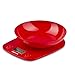 Girmi Ps0102 Bilancia da Cucina, Plastico, Rosso