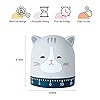 Mlysnd Kitchen Timer - Mechanical Countdown Timer with Loud Alarm, Suitable for Baking, Cooking and Learning (67x60x60mm, Cat) #1