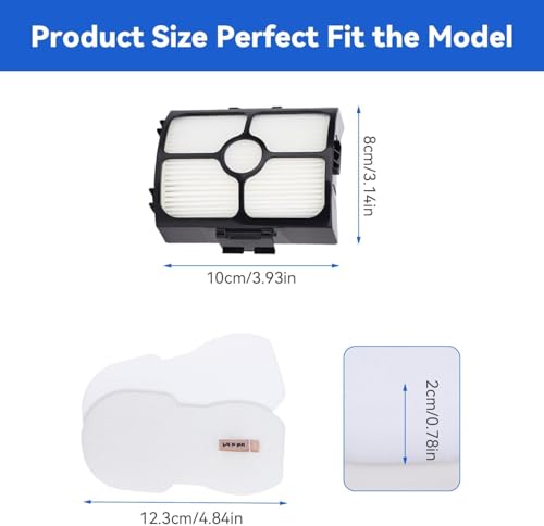 Image of HZ3002 Replacement Filters for Shark HZ3002 HZ3000 HZ4001AMZ HZ4002 Stratos Ultralight Corded Stick Vacuum, Replace part XFFKHZ3000 XHFHZ3000, 2 HEPA & 4 Foam and Felt Filters