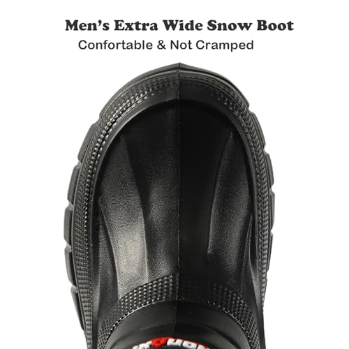 Men's Snow Boots Waterproof - Men's Labor Waterproof Shoes Winter, Anti-Slip Comfort Rubber Boots Mens Garden Shoes for Yard Fishing Farming Hunting Outdoor Work4