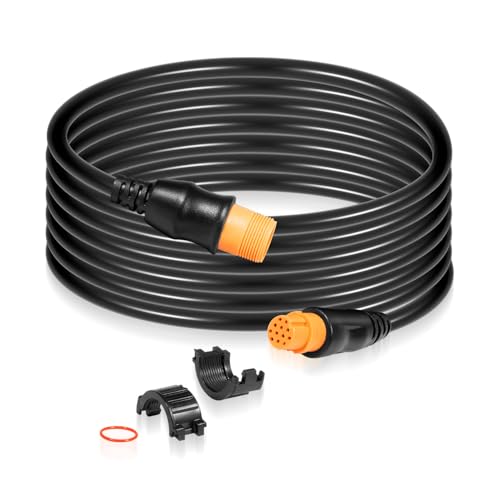 010-11617-32 Transducer Extension Cable 12-Pin, for Garmin GPSMAP, Striker, ECHOMAP, for Airmar 12-Pin Transducers with XID (10 ft. / 3m)