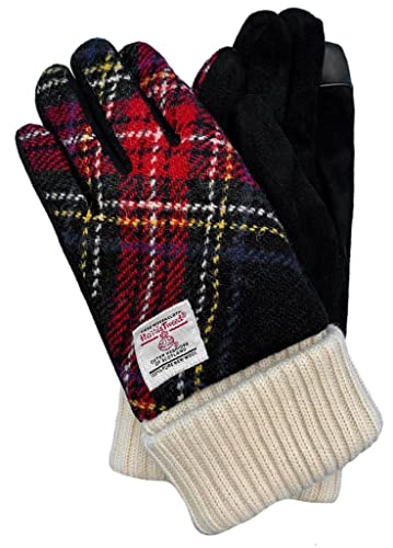 [nature et evoluer] �n���X�c�C�[�h Harris Tweed ���f�B�[�X ��� �X�}�z�Ή� �j�b�g�J�t�X FBGB-002 BKRD