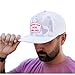 DadBod Apparel DB Support Your Local Girl Dad Hat (White/Pink Patch) Flat Bill Mens Trucker Dad Hat - Snapback Baseball Cap Gang Father Gifts for Men