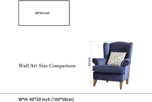 Miniatura 6 de Wieco Art Lienzos de nenúfares de agua, arte de pared de Claude Monet, famosas pinturas al óleo, obras de arte de reproducción grandes y clásicas de