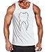 Produktbild MoonWorks® Herren Tanktop Zahnfee Kostüm Fasching Karneval Fastnacht Zahn Fun-Shirt Karneval Notarzt 1 weiß M