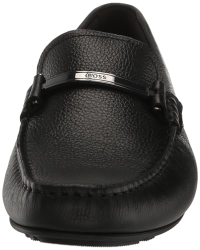 BOSS Womens Noel Grain Leather Tonal Loafer Shoe2