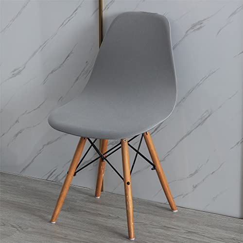 Surwin Housse de Chaise Scandinaves, Couleur Unie Housse de Chaise de Salle à Manger, Amovible Lavable Couverture de Chaise sans Accoudoirs Protection de Chaise pour Maison Salon (Gris Mode,1PCS) Cover