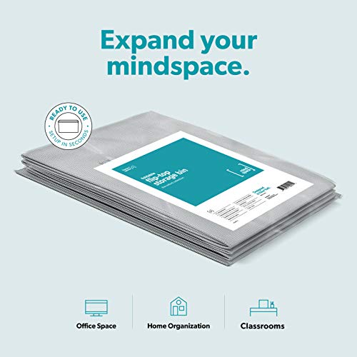 Mindspace Toy Chest For Baby Toys - Stuffed Animal Storage With Lid For Kids Playroom | Large Toy Organizer Box For Boys & Girls - Toy Bin For Living Room | The Oxford Collection, Gray #TOP6