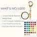 Seasons Color Analysis Swatch Keychain – Portable Seasonal Palette for Personal Styling, Fashion & Makeup Guide, Clear Acrylic Keyring with Spring Color Swatches (True Spring)