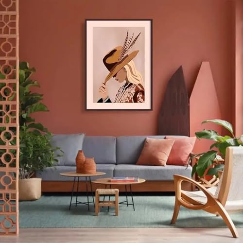 Bottes de cowboy et cheval affiche vintage poster toile deco