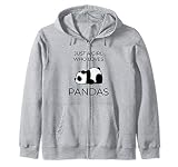Solo una chica que ama a los pandas Sudadera con Capucha