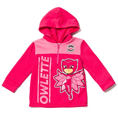 Image of PJ Masks Fleece Quarter-Zip Hooded Sweatshirt Toddler to Little Kid