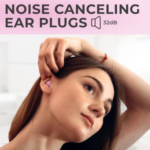 Image of Peace&Quiet PQ Wax Ear Plugs for Sleeping, Swimming - 50 Soft Noise Cancelling Silicone Gel Wax Earplugs for Sleep and Swimmers, Ear Protection with Sound Blocking Level of 32 Db,