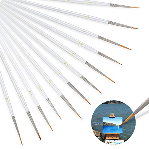 12Pcs Miniatura Pennelli Acquerello, per dipingere...