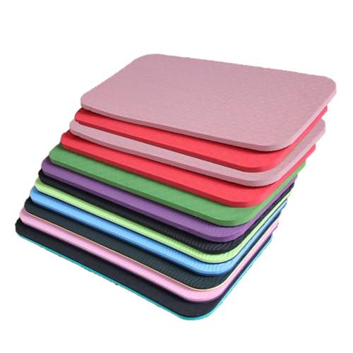 Coussin de genoux TPE pour yoga et sport - Lot de 12 pièces multicolores